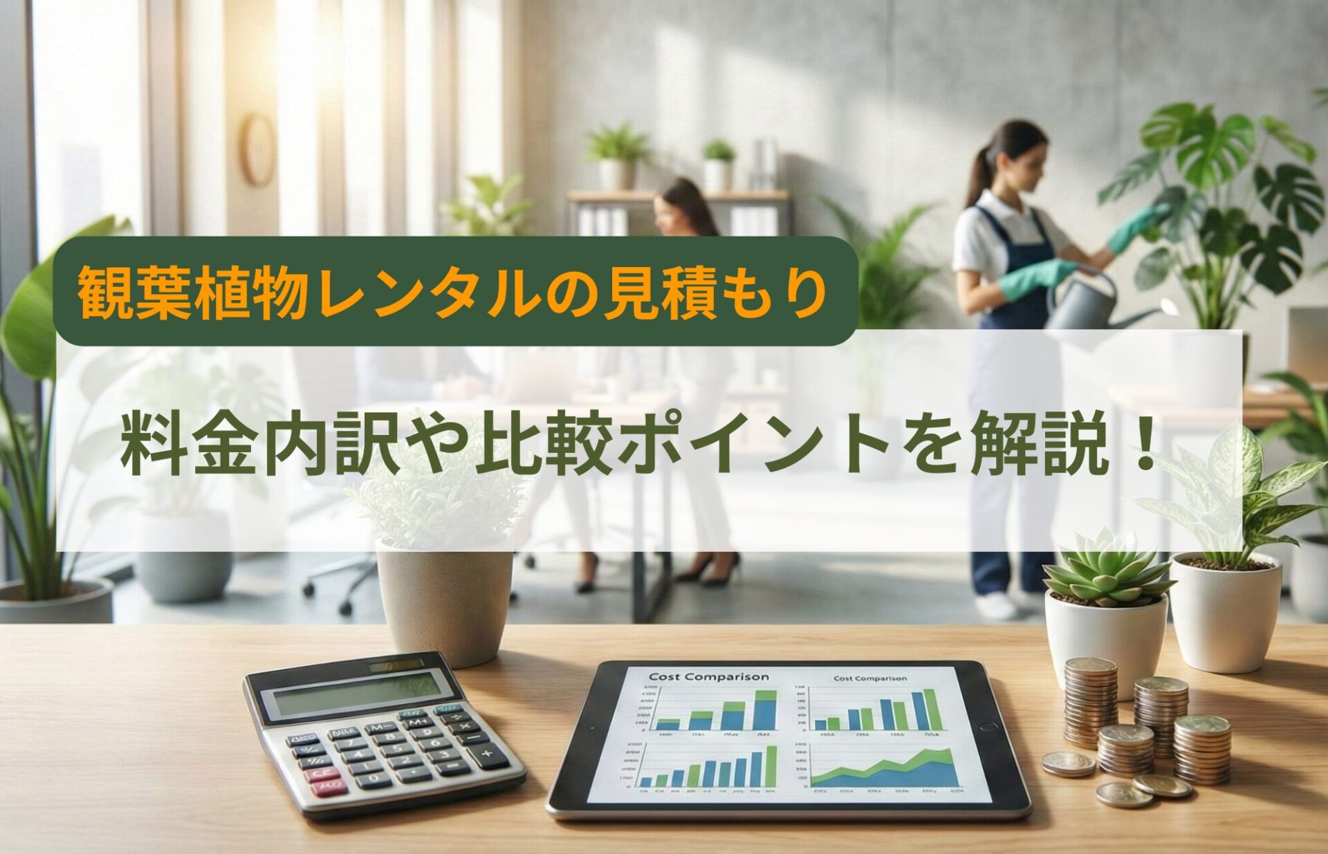 観葉植物レンタル-見積もり