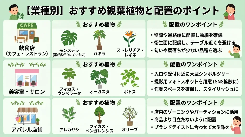 おすすめ観葉植物と配置のポイント